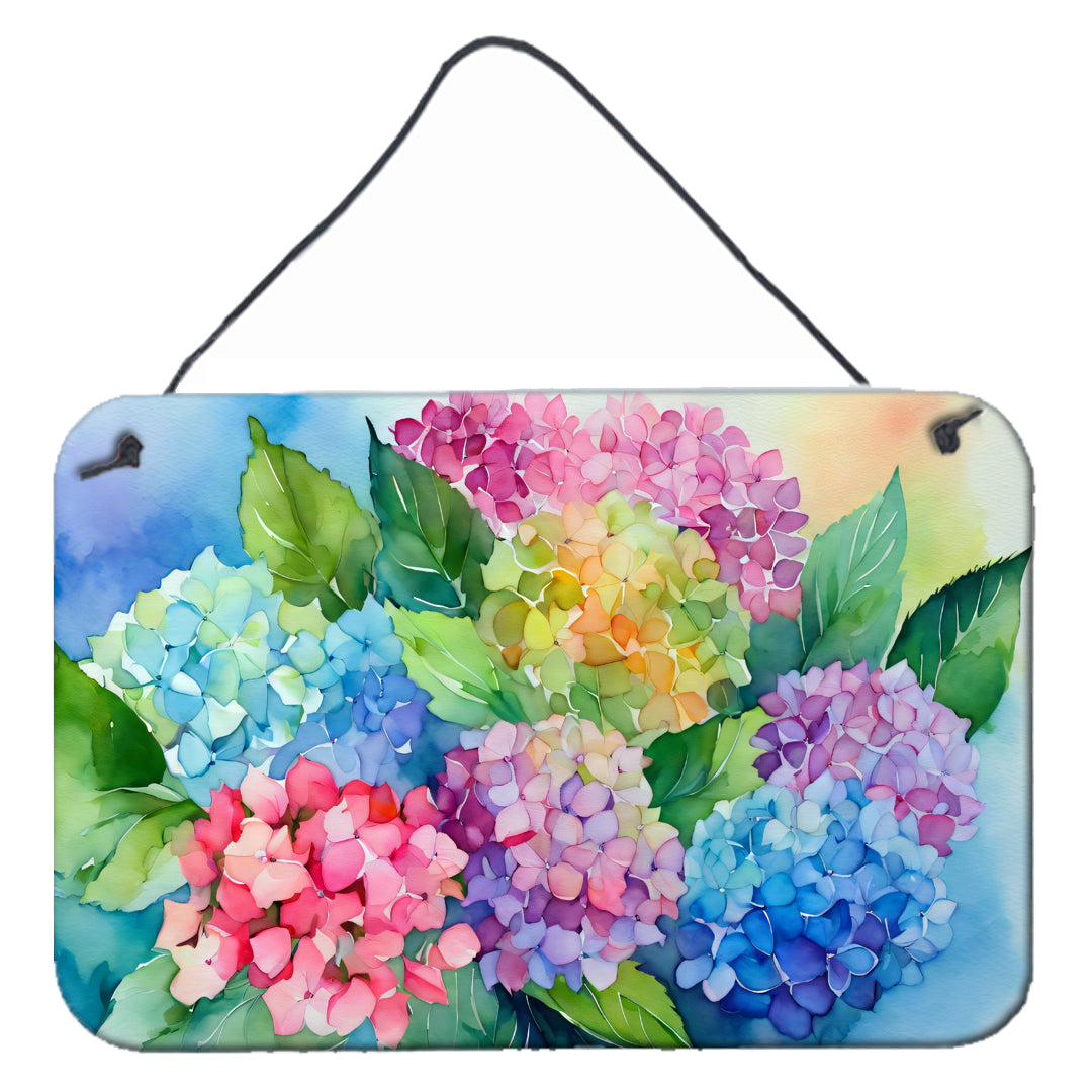 Buy this Hydrangeas in Watercolor Wall or Door Hanging Prints