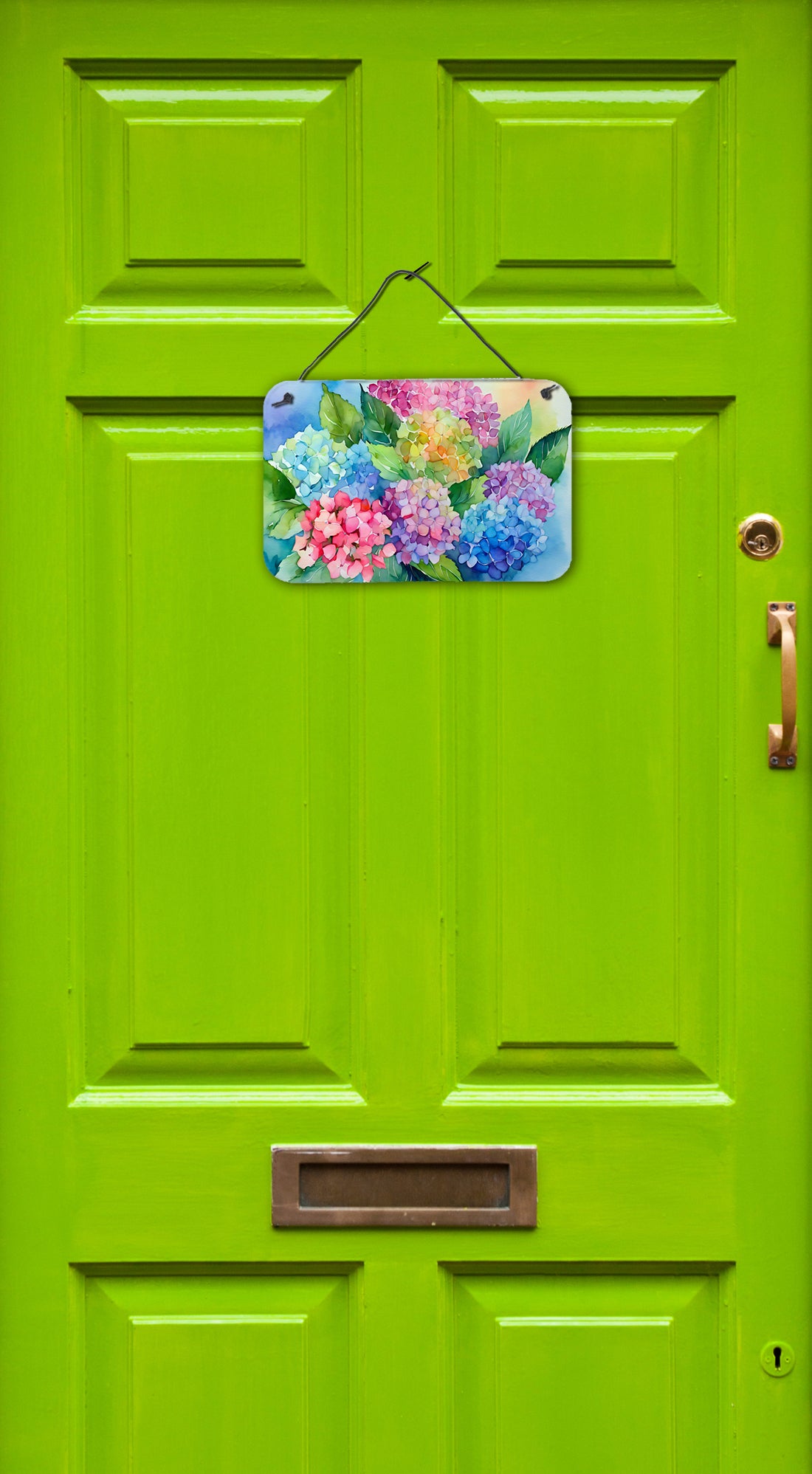 Hydrangeas in Watercolor Wall or Door Hanging Prints