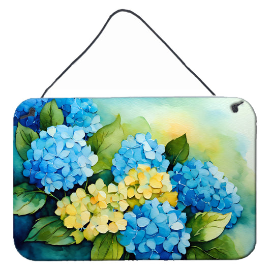 Buy this Hydrangeas in Watercolor Wall or Door Hanging Prints