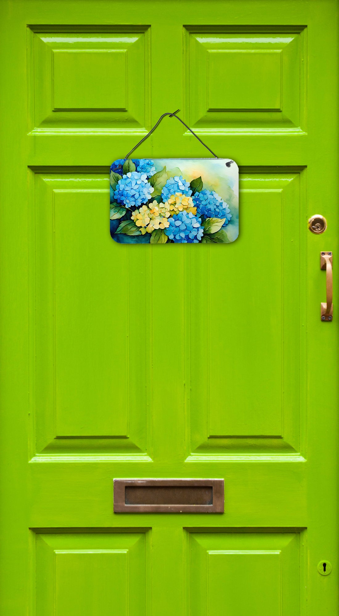 Hydrangeas in Watercolor Wall or Door Hanging Prints