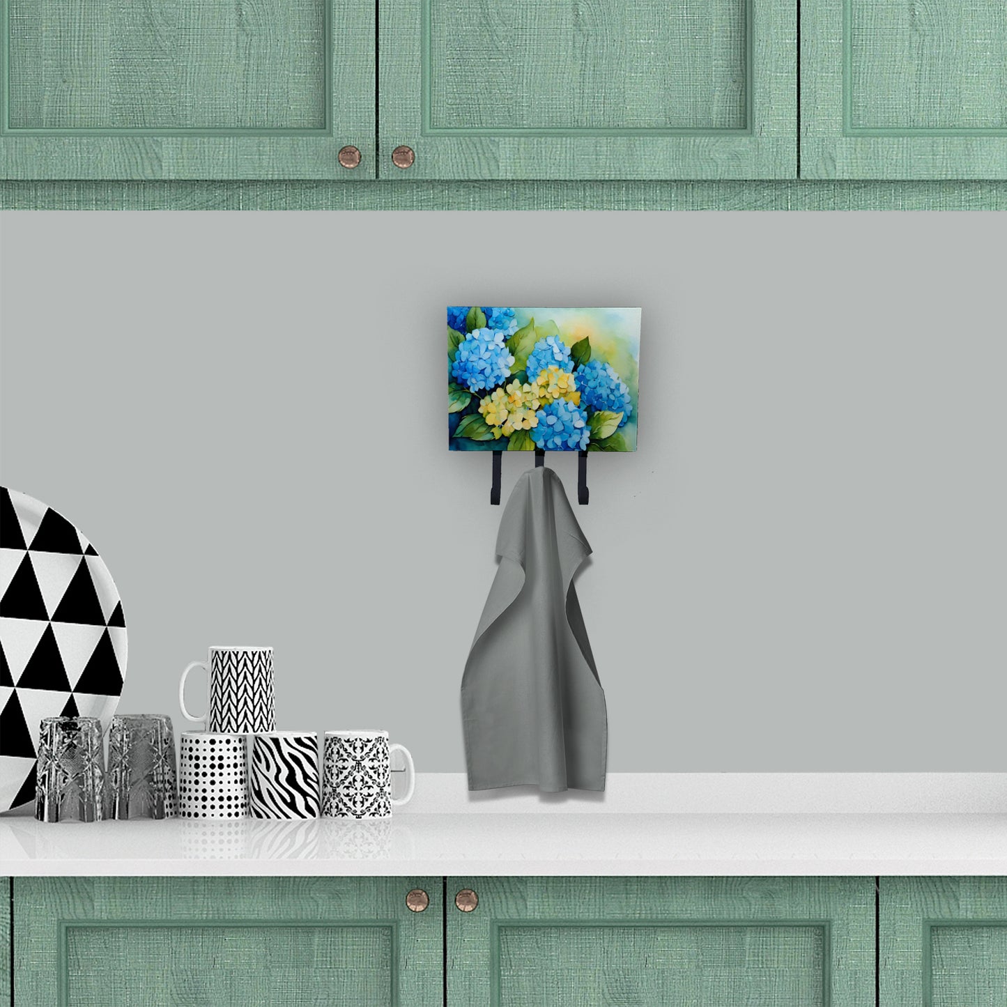 Hydrangeas in Watercolor Leash or Key Holder