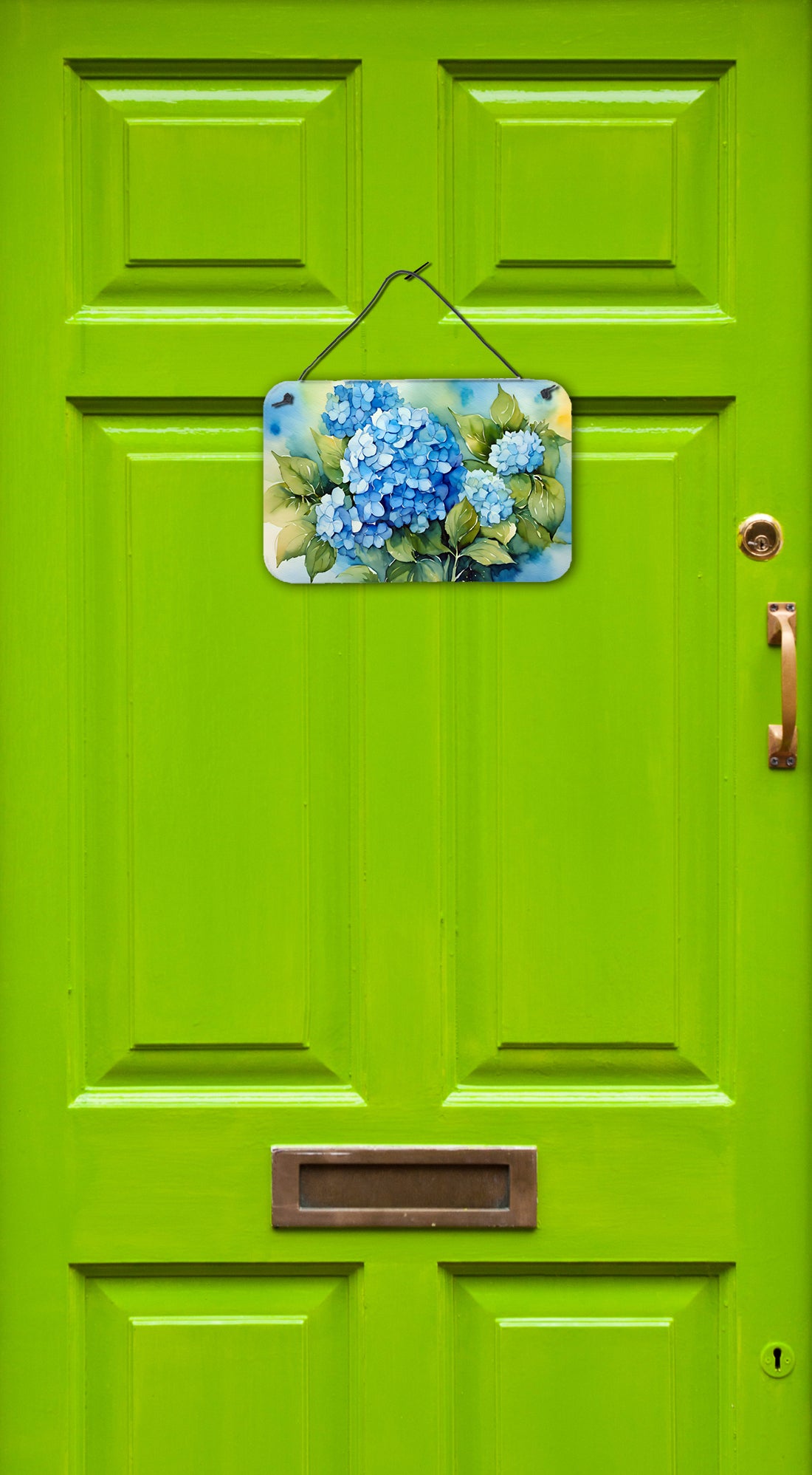 Hydrangeas in Watercolor Wall or Door Hanging Prints