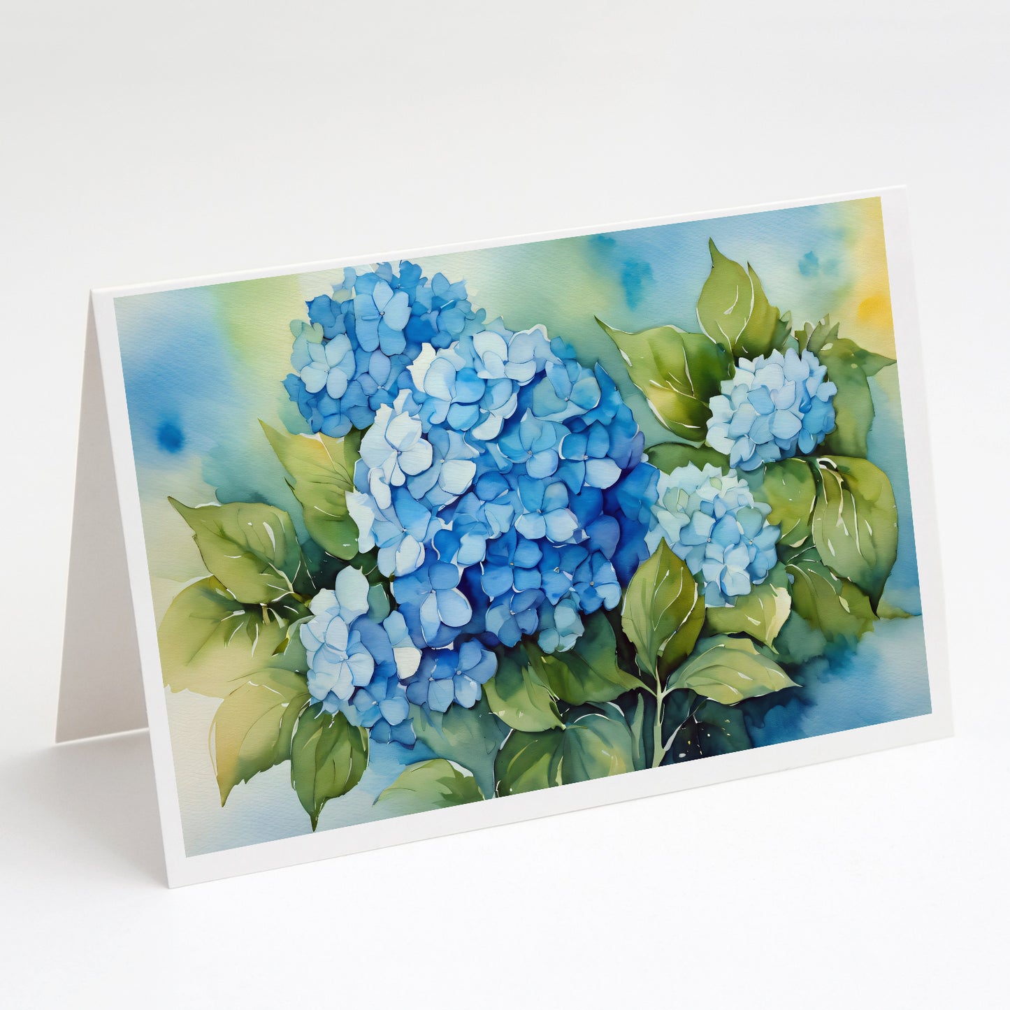 Buy this Hydrangeas in Watercolor Greeting Cards Pack of 8