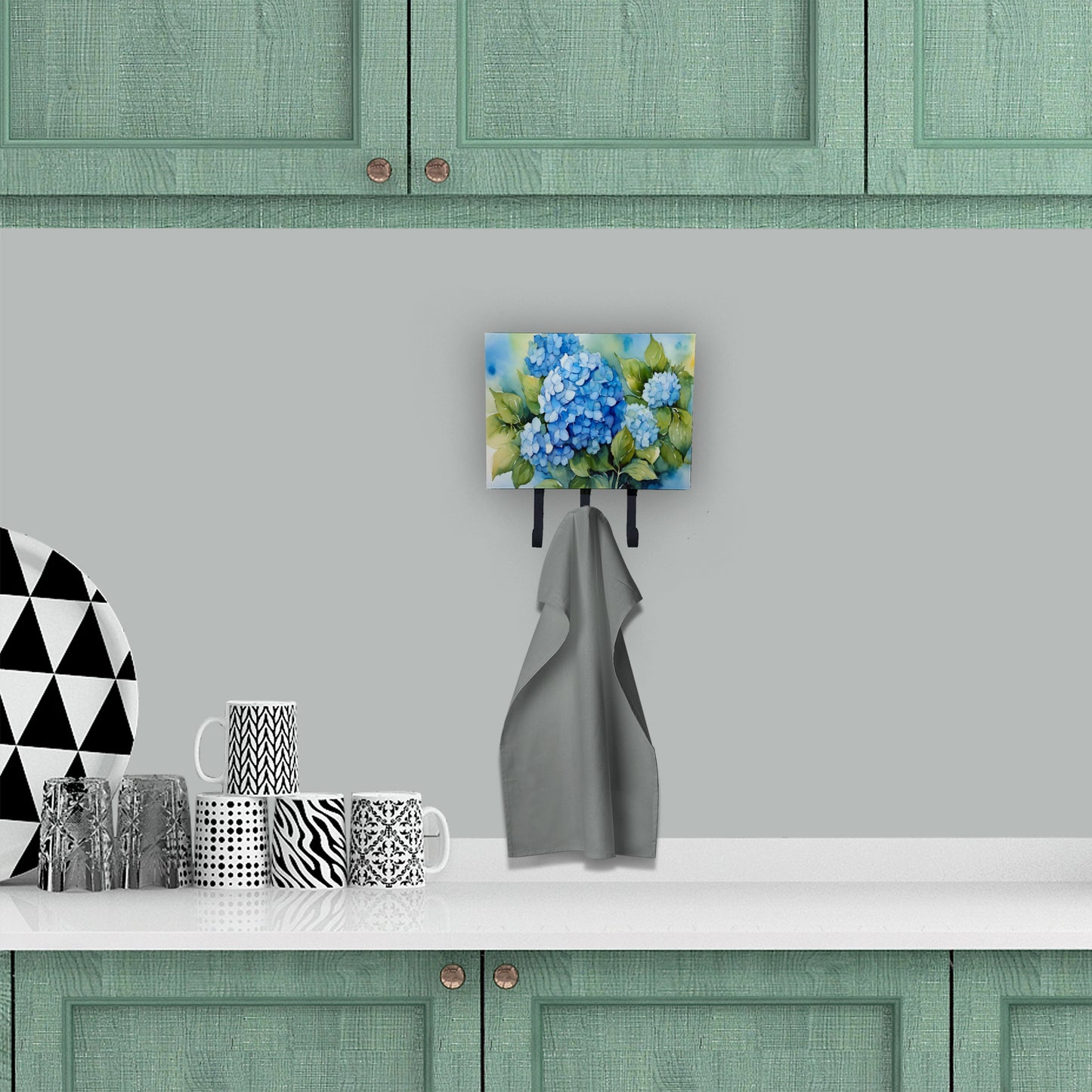 Hydrangeas in Watercolor Leash or Key Holder