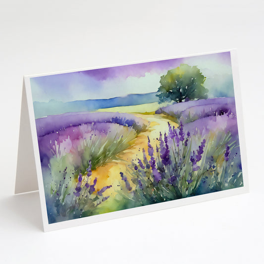Buy this Lavender in Watercolor Greeting Cards Pack of 8