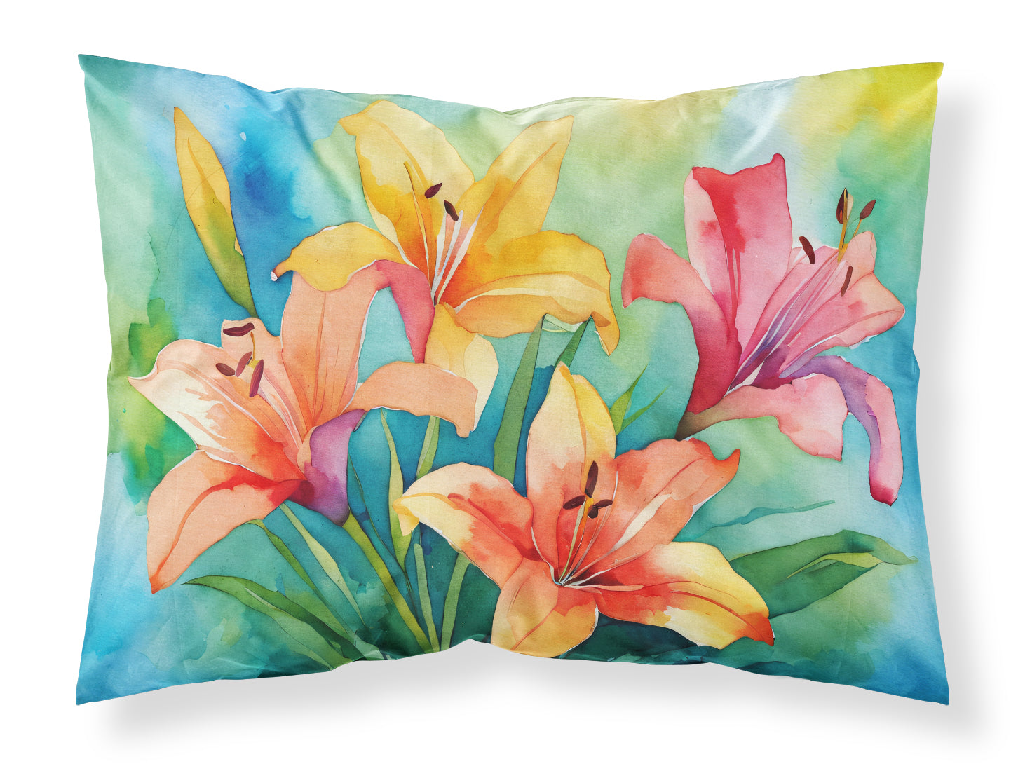 Buy this Lilies in Watercolor Standard Pillowcase