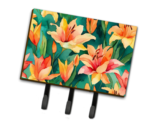 Buy this Lilies in Watercolor Leash or Key Holder