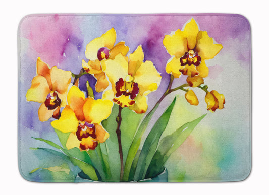 Buy this Orchids in Watercolor Memory Foam Kitchen Mat