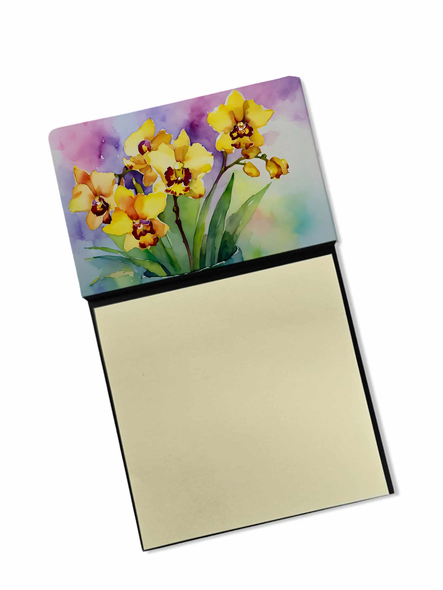 Buy this Orchids in Watercolor Sticky Note Holder