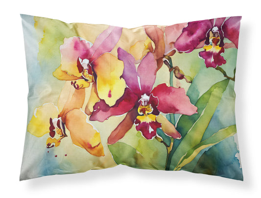 Buy this Orchids in Watercolor Standard Pillowcase