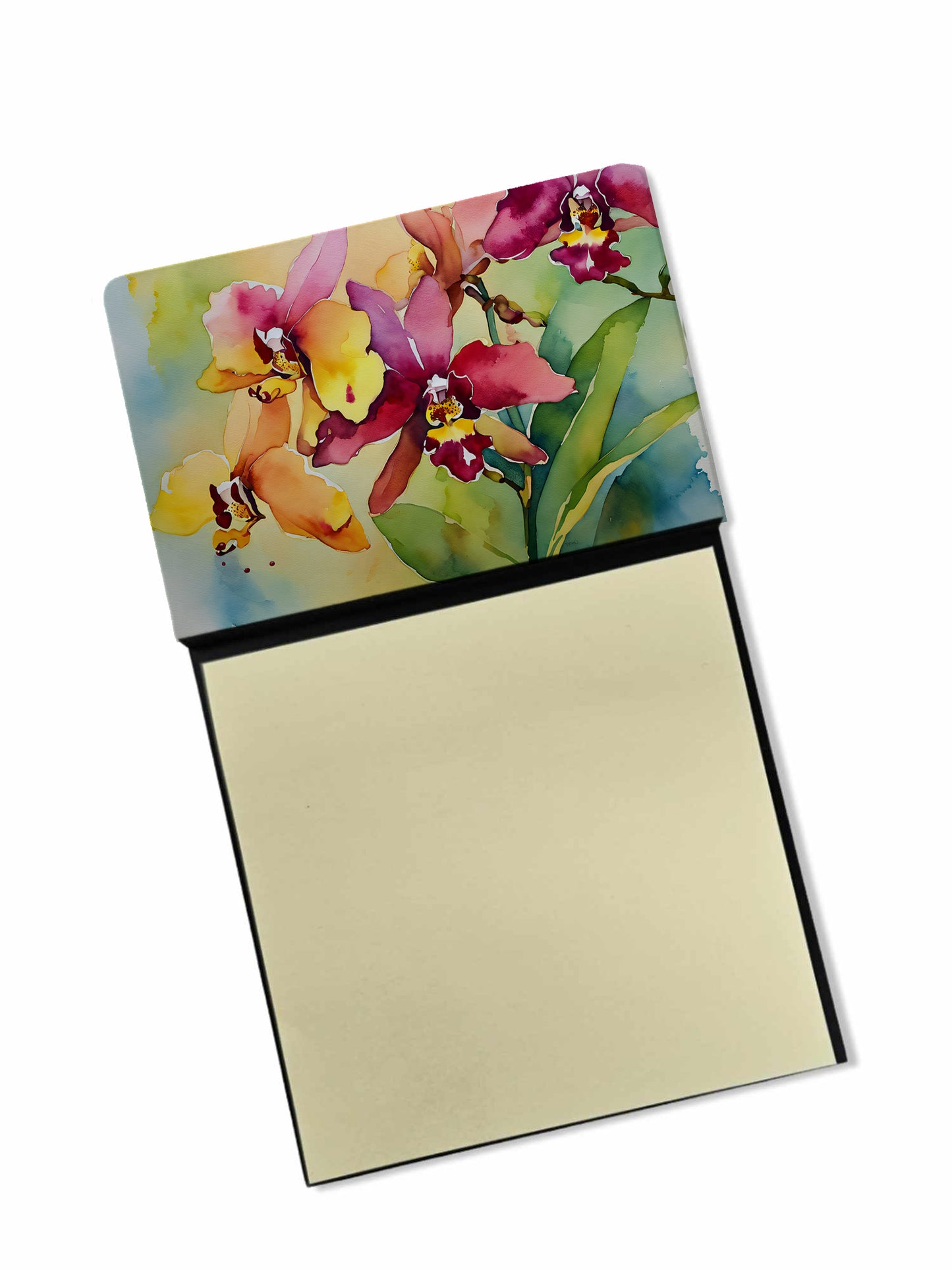 Buy this Orchids in Watercolor Sticky Note Holder