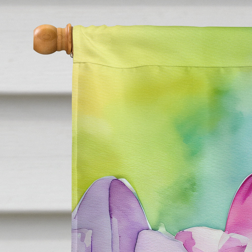 Orchids in Watercolor House Flag