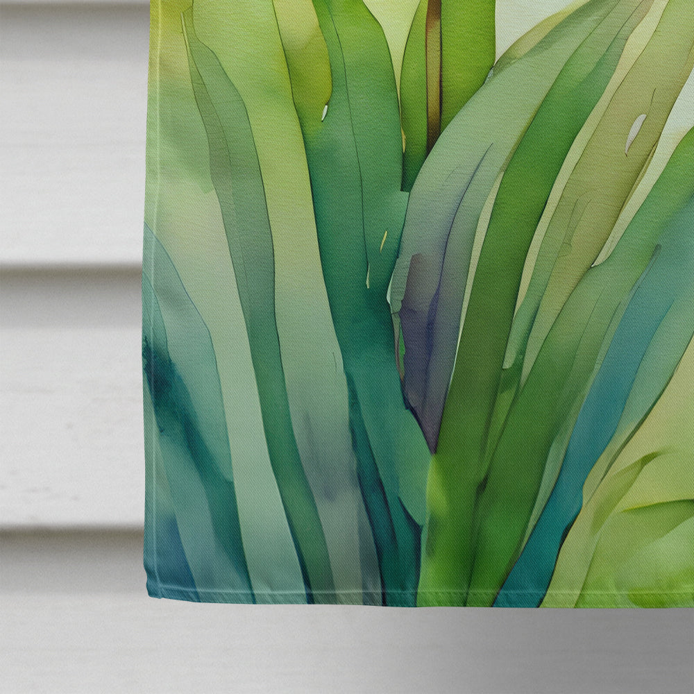 Orchids in Watercolor House Flag