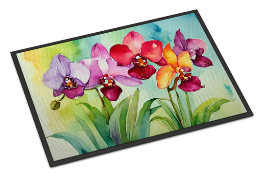 Buy this Orchids in Watercolor Doormat