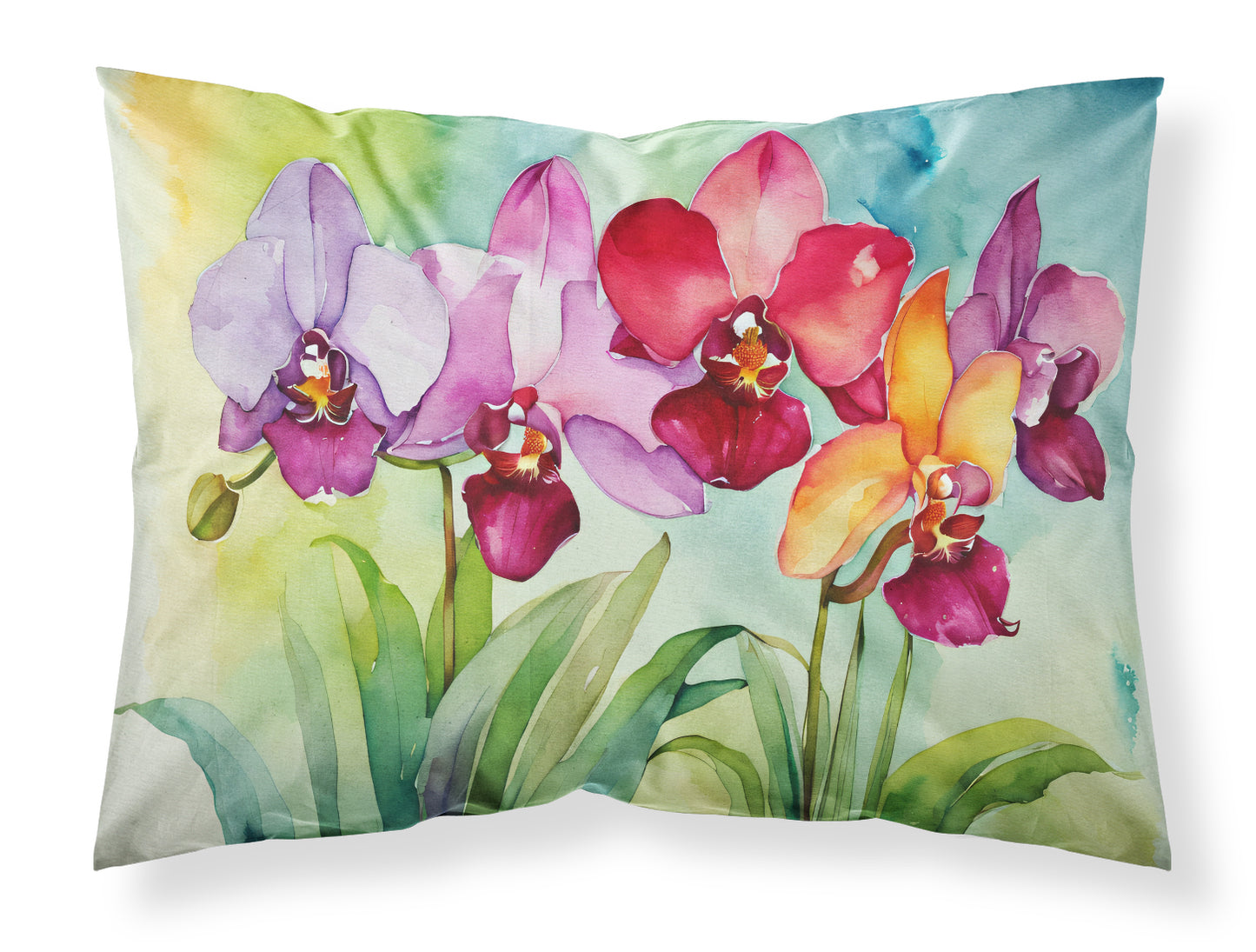 Buy this Orchids in Watercolor Standard Pillowcase