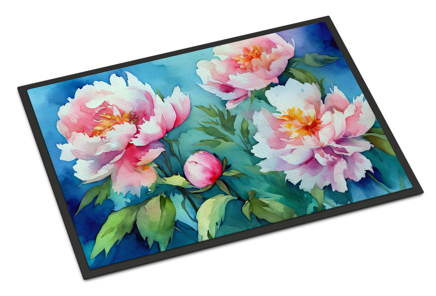 Buy this Peonies in Watercolor Doormat