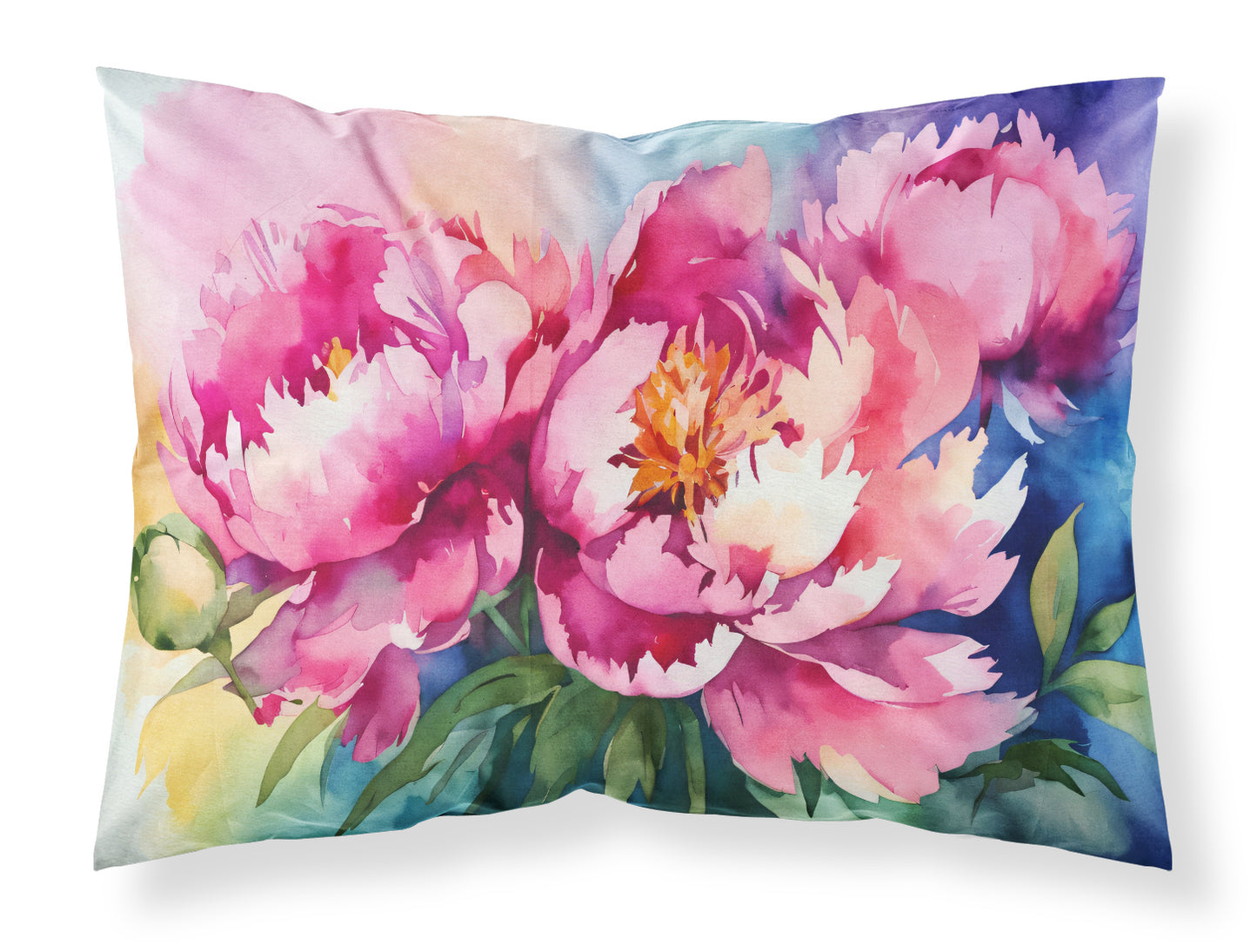 Buy this Peonies in Watercolor Standard Pillowcase