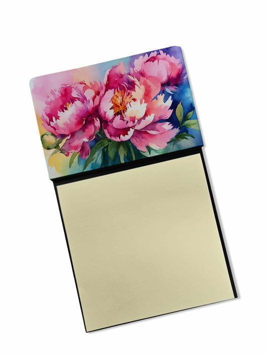 Buy this Peonies in Watercolor Sticky Note Holder