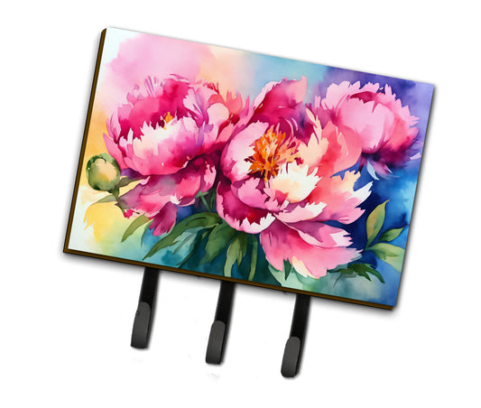Buy this Peonies in Watercolor Leash or Key Holder