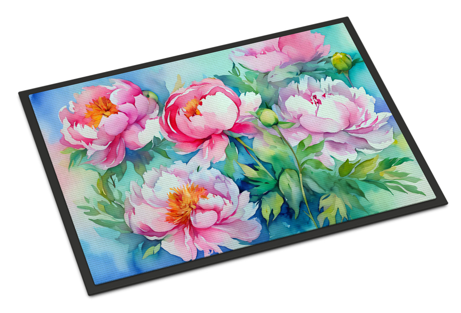 Buy this Peonies in Watercolor Doormat