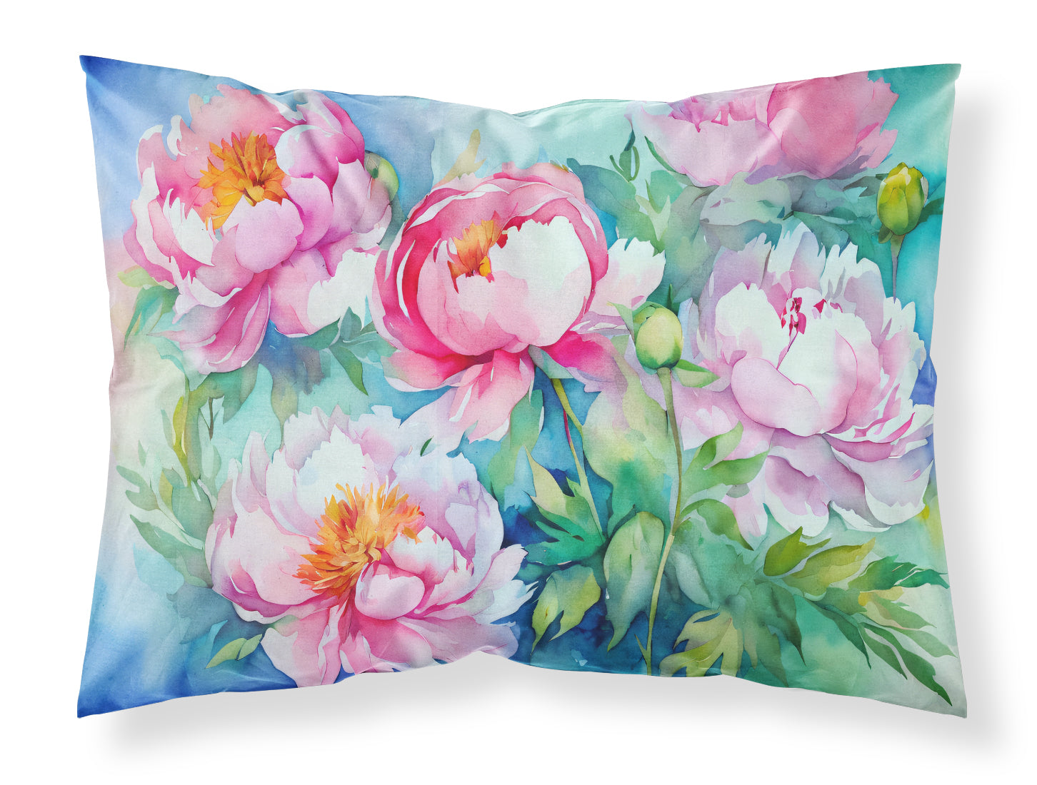 Buy this Peonies in Watercolor Standard Pillowcase