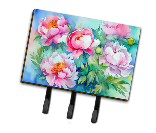 Buy this Peonies in Watercolor Leash or Key Holder