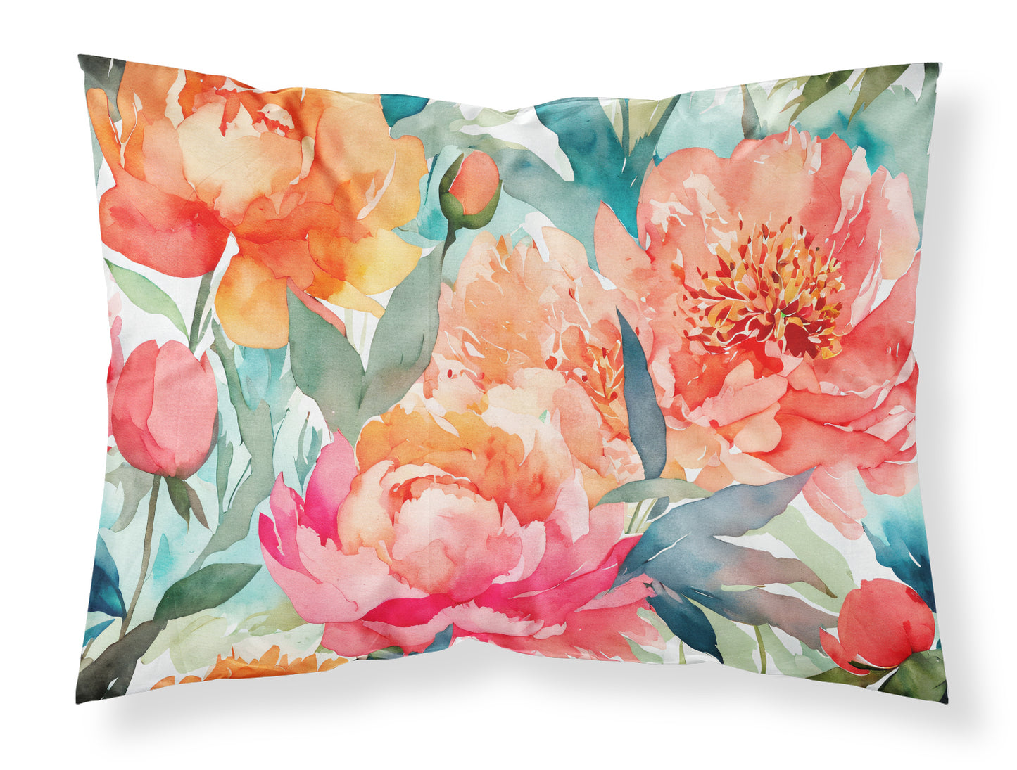 Buy this Peonies in Watercolor Standard Pillowcase