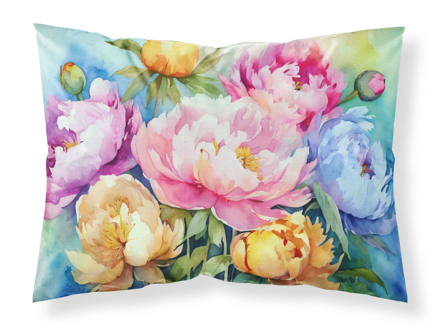 Buy this Peonies in Watercolor Standard Pillowcase