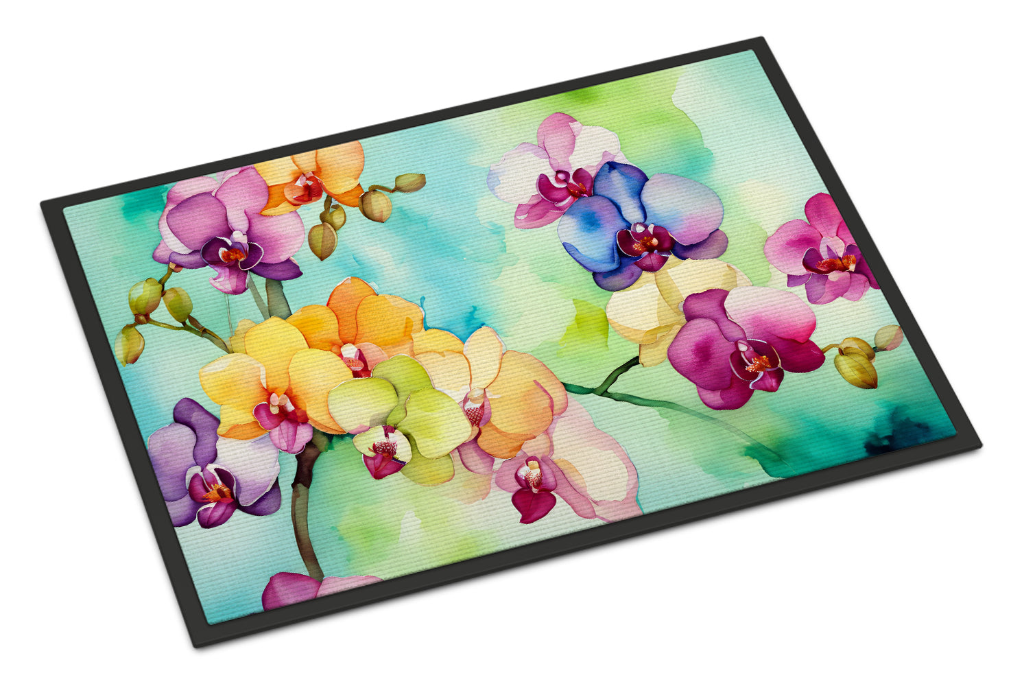 Buy this Orchids in Watercolor Doormat