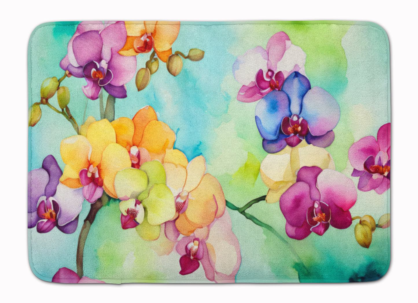 Buy this Orchids in Watercolor Memory Foam Kitchen Mat