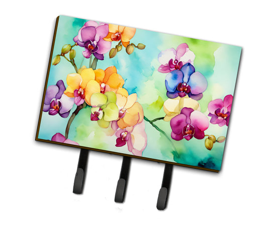 Buy this Orchids in Watercolor Leash or Key Holder