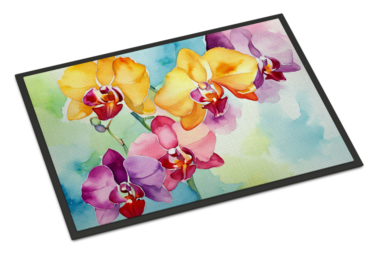 Buy this Orchids in Watercolor Doormat