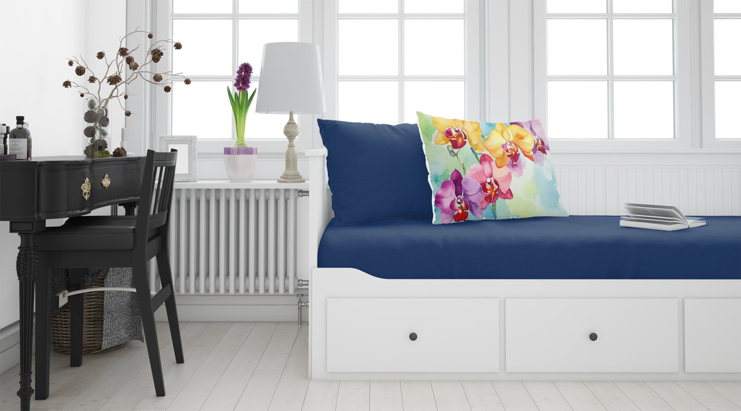 Orchids in Watercolor Standard Pillowcase