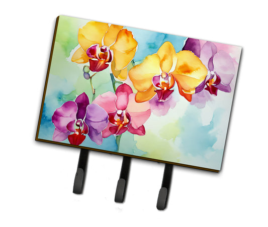 Buy this Orchids in Watercolor Leash or Key Holder