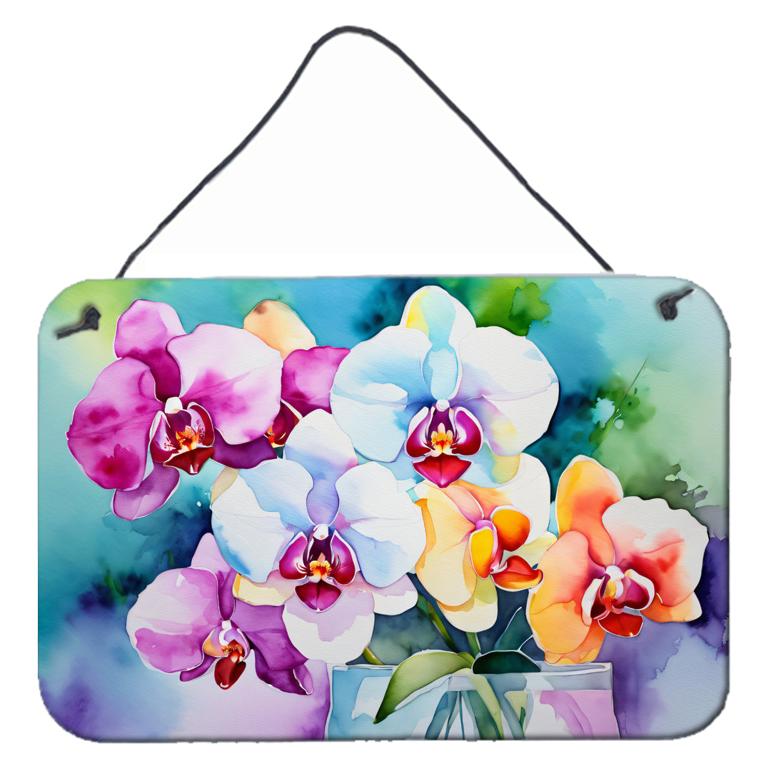 Buy this Orchids in Watercolor Wall or Door Hanging Prints