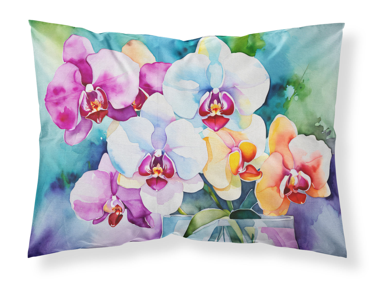 Buy this Orchids in Watercolor Standard Pillowcase