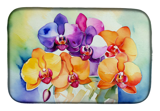 Buy this Orchids in Watercolor Dish Drying Mat