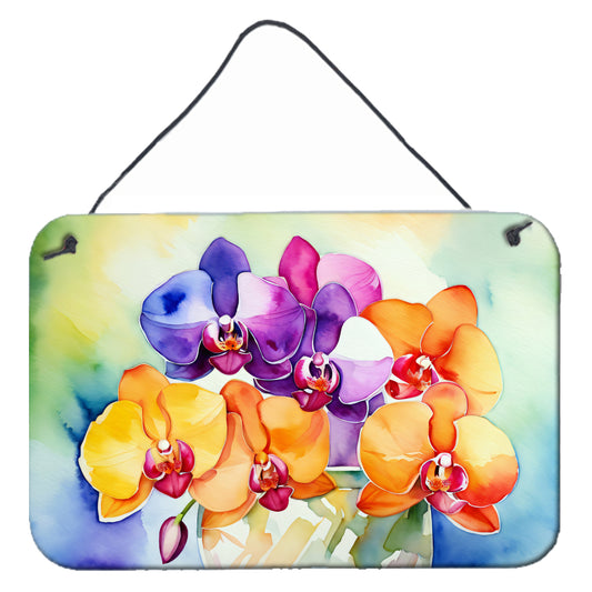 Buy this Orchids in Watercolor Wall or Door Hanging Prints