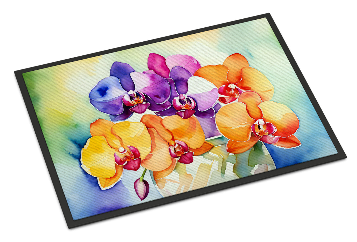 Buy this Orchids in Watercolor Doormat