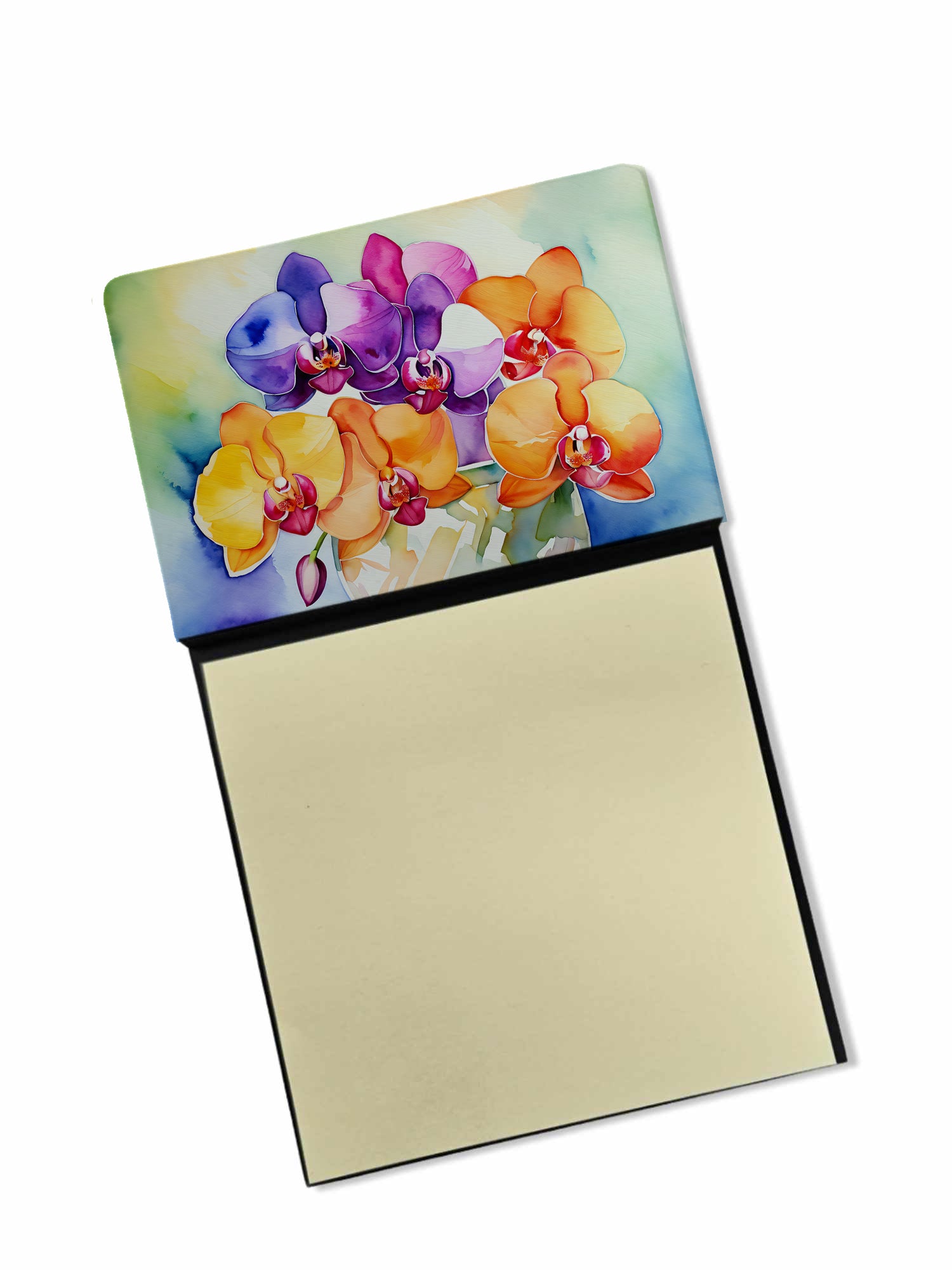 Buy this Orchids in Watercolor Sticky Note Holder