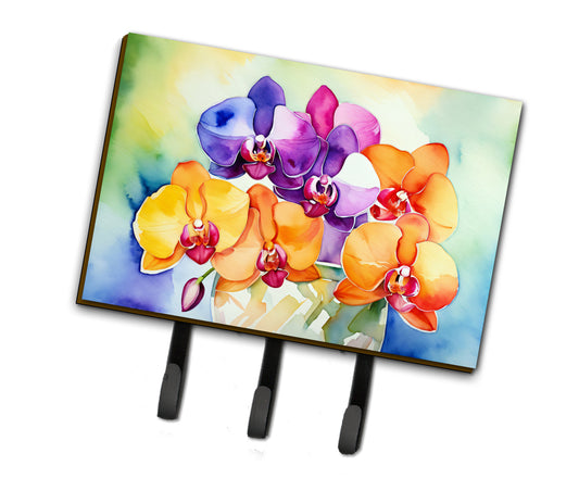 Buy this Orchids in Watercolor Leash or Key Holder