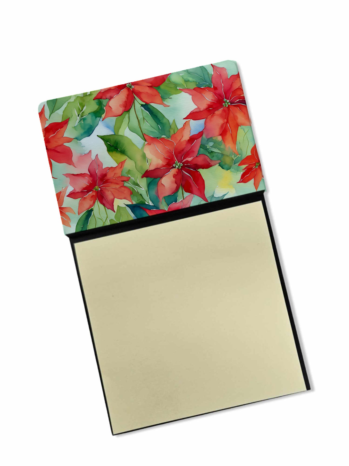 Buy this Poinsettias in Watercolor Sticky Note Holder