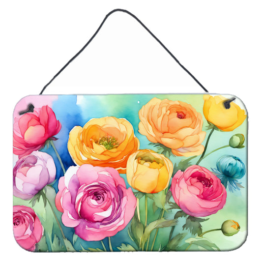 Buy this Ranunculus in Watercolor Wall or Door Hanging Prints