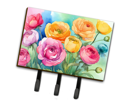 Buy this Ranunculus in Watercolor Leash or Key Holder
