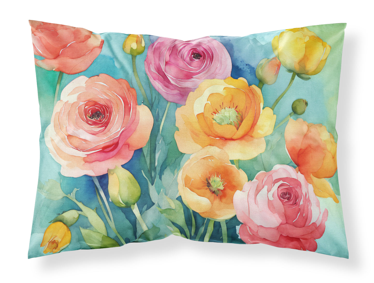 Buy this Ranunculus in Watercolor Standard Pillowcase