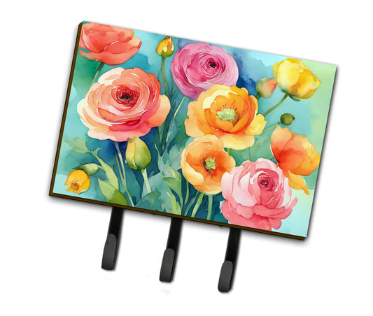 Buy this Ranunculus in Watercolor Leash or Key Holder