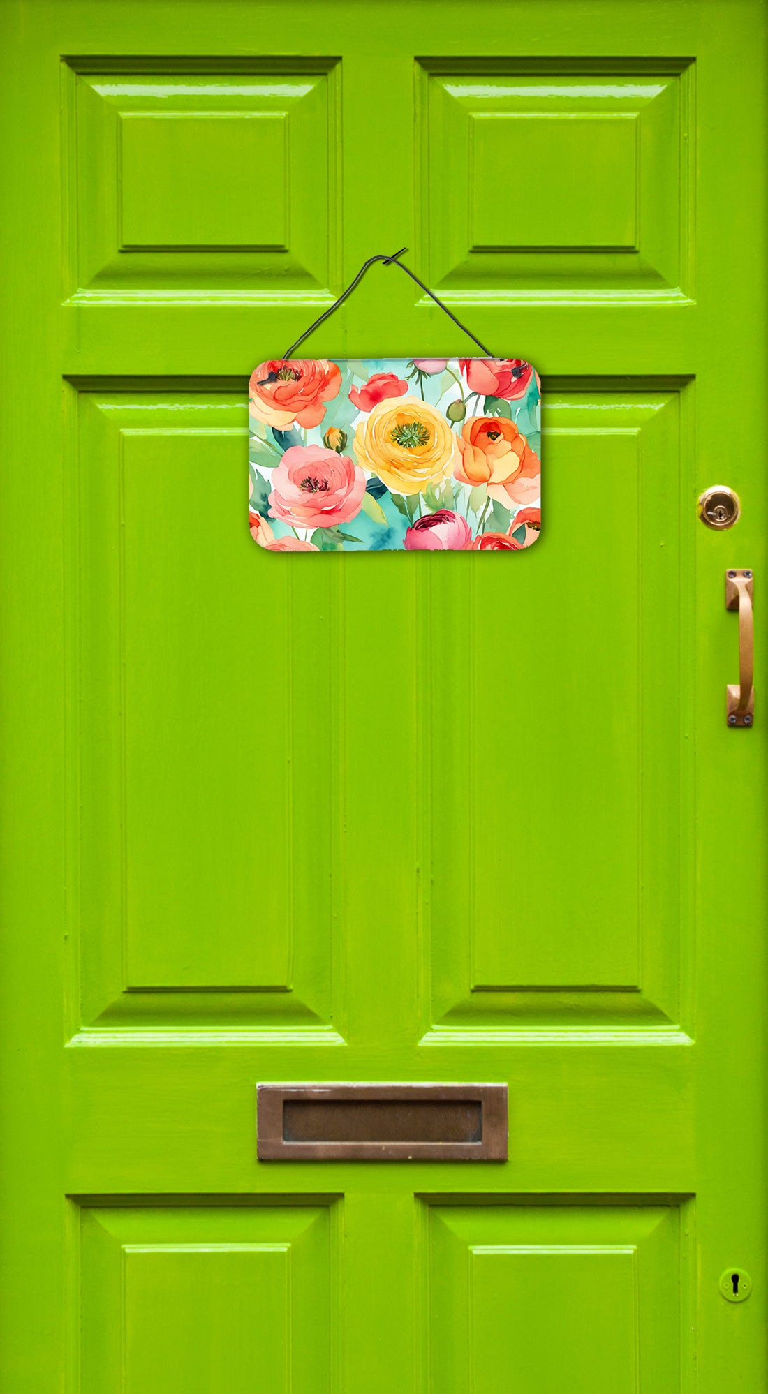 Ranunculus in Watercolor Wall or Door Hanging Prints