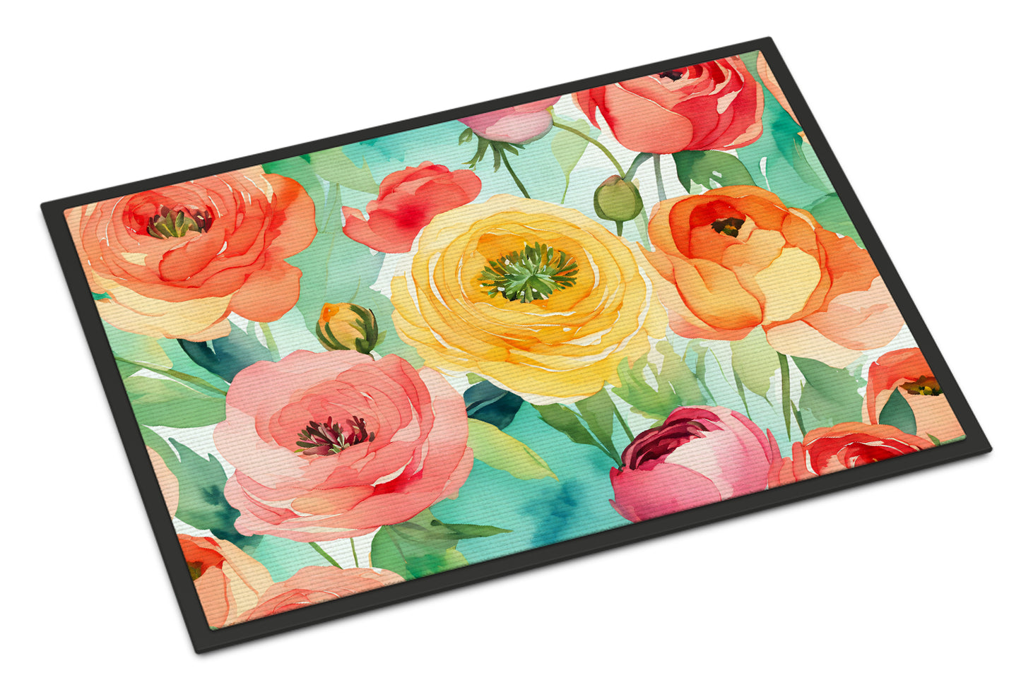 Buy this Ranunculus in Watercolor Doormat