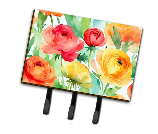 Buy this Ranunculus in Watercolor Leash or Key Holder