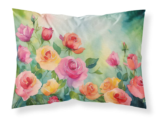 Buy this Roses in Watercolor Standard Pillowcase